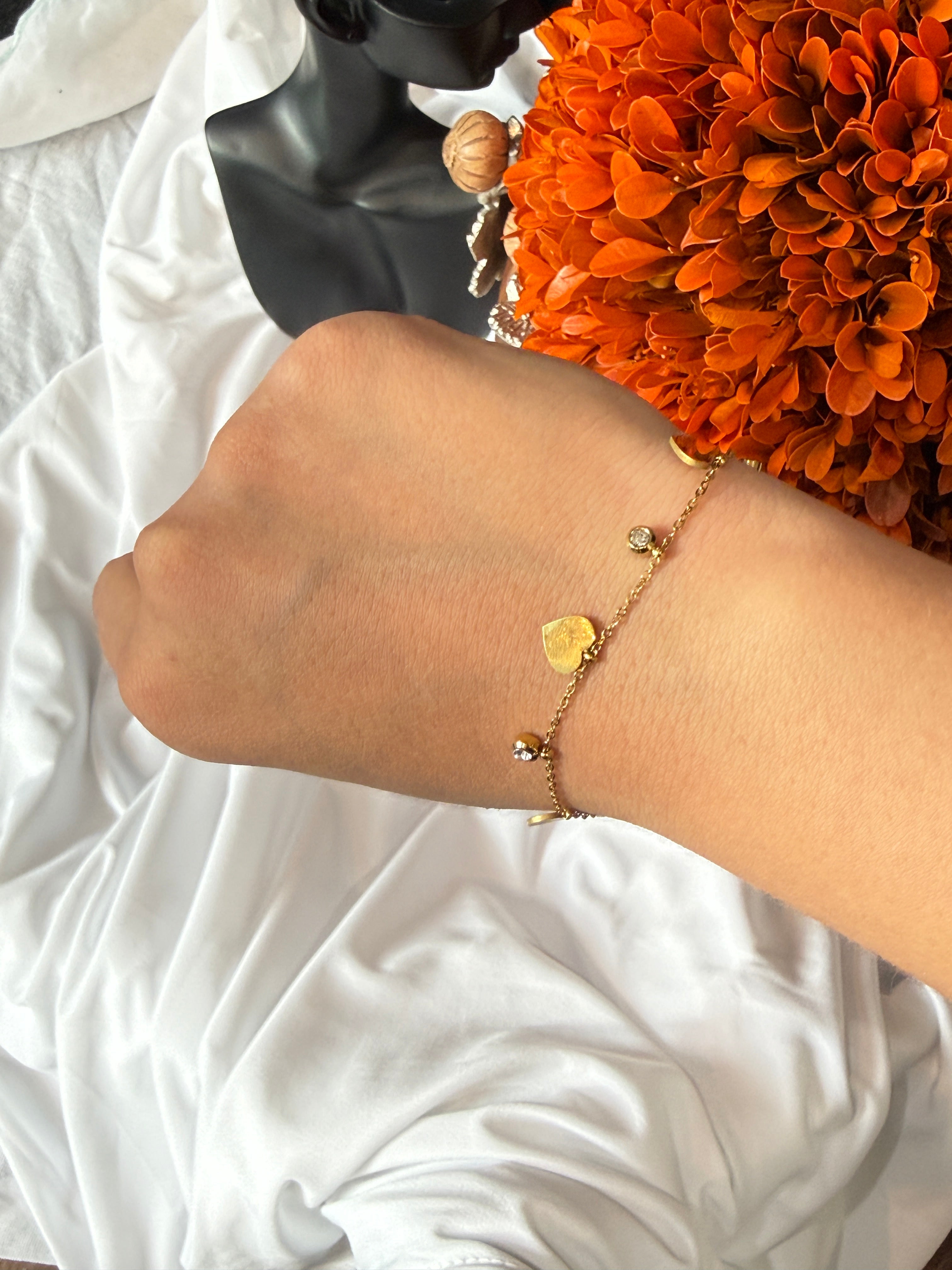 Heart Charm Bracelet